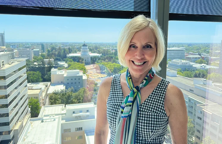 Janet Osterdock in downtown Sacramento